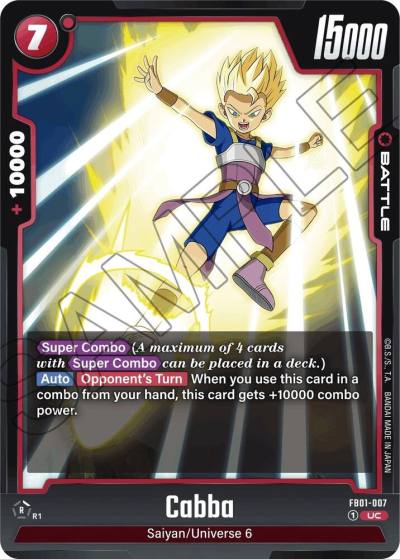 Cabba FB01-007 Awakened Pulse Fusion World card