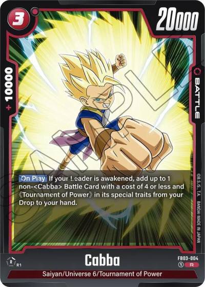 Cabba FB03-004 Raging Roar Fusion World card