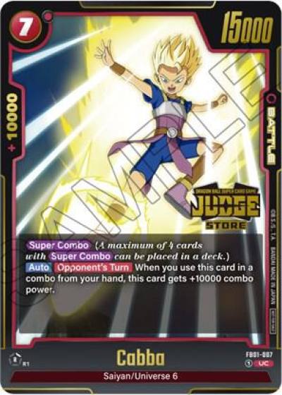 Cabba Judge Pack Store Judge 01 FB01-007 Tournament and Championship Promos Fusion World card