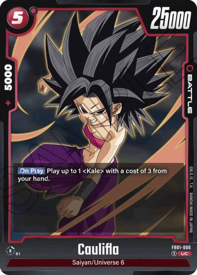 Caulifla FB01-006 Awakened Pulse Fusion World card