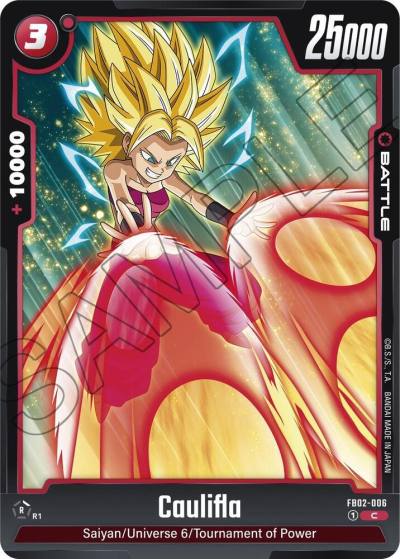 Caulifla FB02-006 Blazing Aura Fusion World card