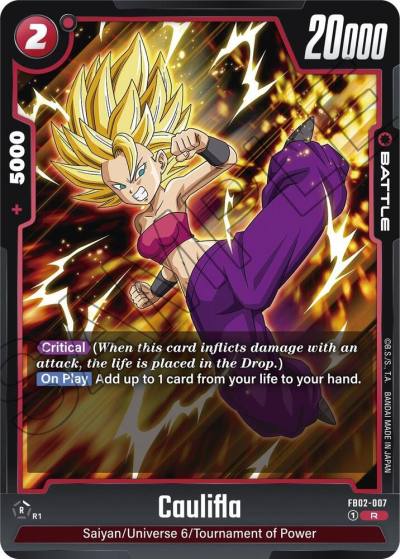 Caulifla FB02-007 Blazing Aura Fusion World card
