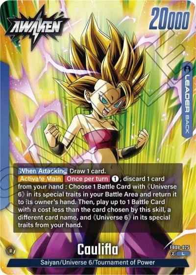 Caulifla FB08-025 Saiyan's Pride Fusion World card