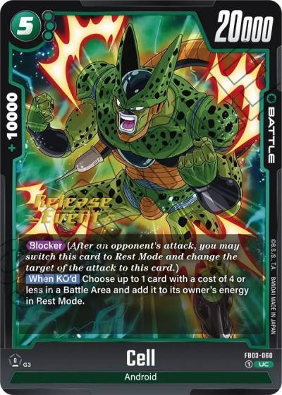 Cell FB03-060 Raging Roar Release Event Cards Fusion World card