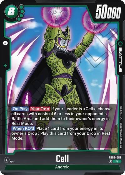Cell FB03-061 Raging Roar Fusion World card