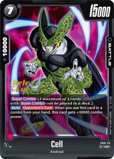 Cell FB10-113 Cross Force Release Event Cards Fusion World card