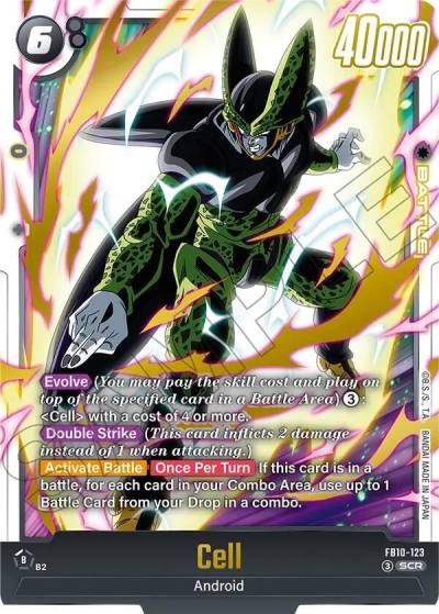Cell FB10-123 Cross Force Fusion World card