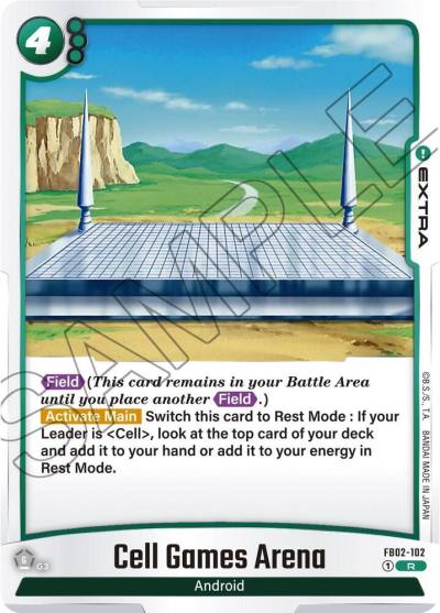 Cell Games Arena FB02-102 Blazing Aura Fusion World card