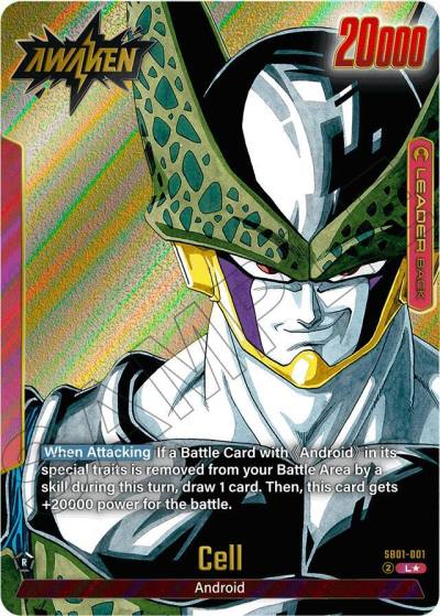 Cell Gold SB01-001 Manga Booster 01 Fusion World card
