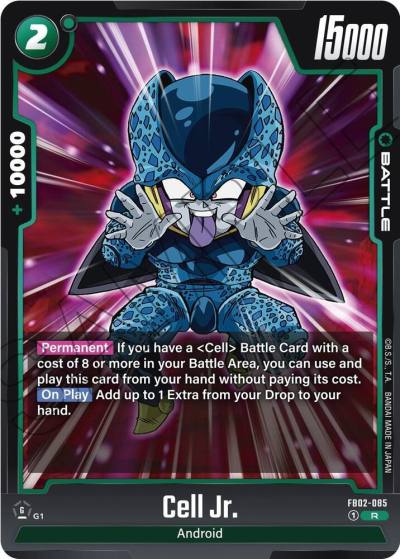 Cell Jr FB02-085 Blazing Aura Fusion World card