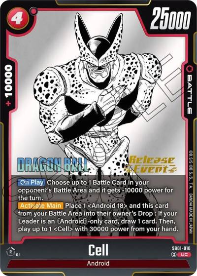 Cell SB01-010 Manga Booster 01 Release Event Cards Fusion World card