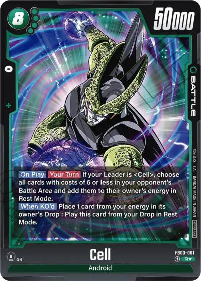 Cell Tournament Pack 03 FB03-061 Tournament and Championship Promos Fusion World card
