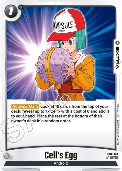 Cells Egg FB10-120 Cross Force Fusion World card