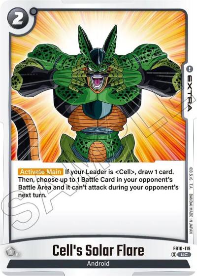 Cells Solar Flare FB10-119 Cross Force Fusion World card