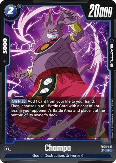 Champa FB08-037 Saiyan's Pride Fusion World card