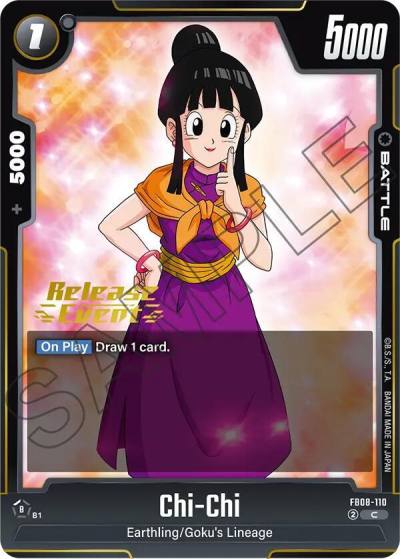 Chi Chi FB08-110 Saiyan's Pride Release Event Cards Fusion World card