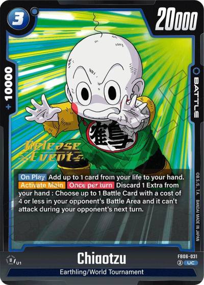 Chiaotzu FB06-031 Rivals Clash Release Event Cards Fusion World card
