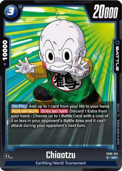 Chiaotzu FB06-031 Rivals Clash Fusion World card