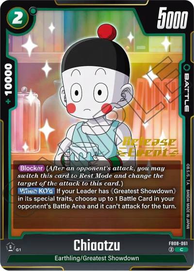 Chiaotzu FB08-061 Saiyan's Pride Release Event Cards Fusion World card