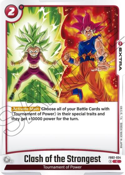 Clash of the Strongest FB02-034 Blazing Aura Fusion World card