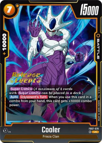 Cooler FB07-078 Wish For Shenron Release Event Cards Fusion World card