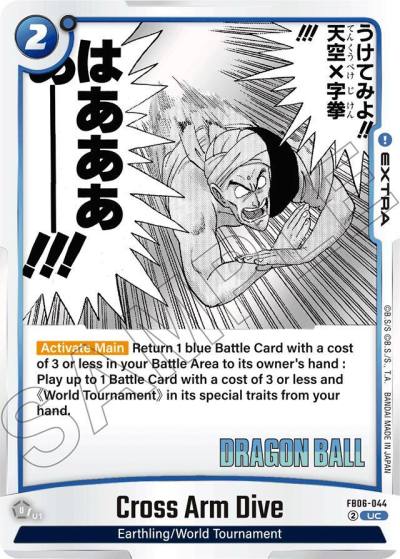 Cross Arm Dive Holofoil FB06-044 Manga Booster 01 Fusion World card