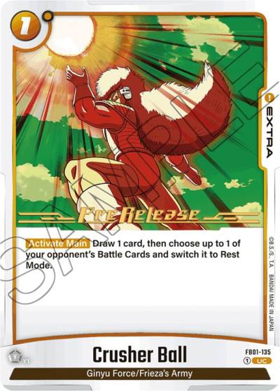 Crusher Ball FB01-135 Awakened Pulse Pre-Release Cards Fusion World card