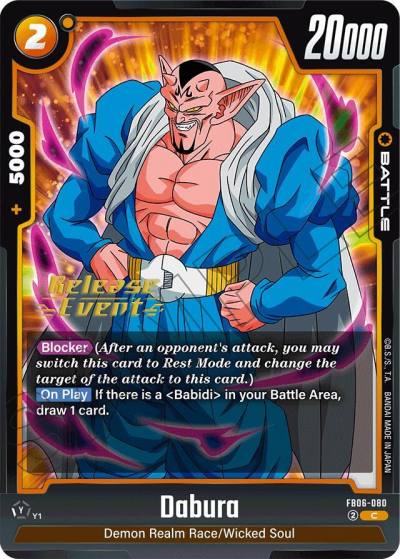 Dabura FB06-080 Rivals Clash Release Event Cards Fusion World card
