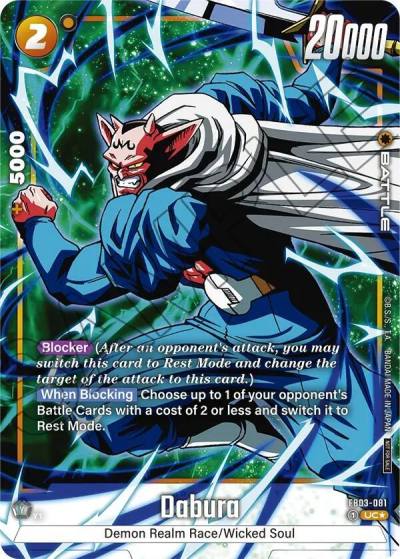 Dabura Tournament Pack Winner 03 FB03-081 Tournament and Championship Promos Fusion World card