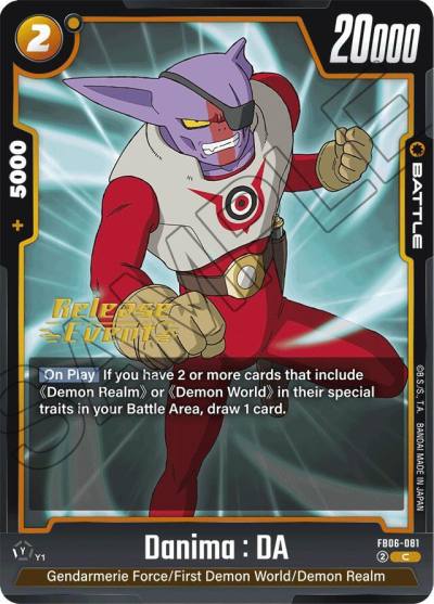 Danima DA FB06-081 Rivals Clash Release Event Cards Fusion World card