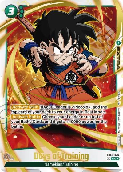 Days of Training Championship Pack 02 Gold FB03-075 Tournament and Championship Promos Fusion World card