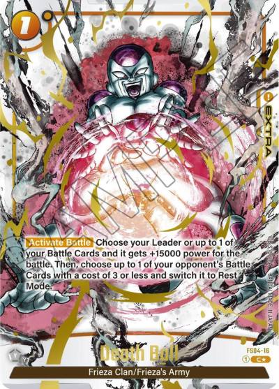 Death Ball Alternate Art FS04-16 Starter Deck 4: Frieza Alternate Art Reprints Fusion World card