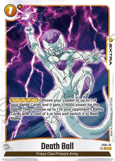 Death Ball Bonus Pack Alternate Art FS04-16 Starter Deck 4: Frieza Fusion World card