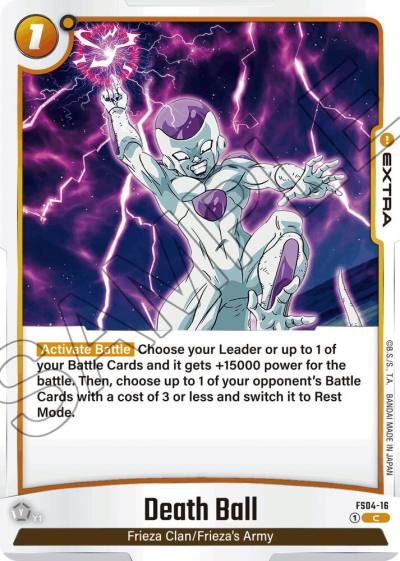 Death Ball FS04-16 Starter Deck 4: Frieza Fusion World card