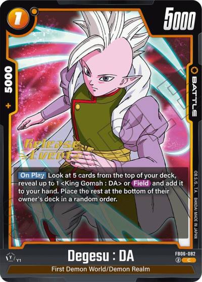 Degesu DA FB06-082 Rivals Clash Release Event Cards Fusion World card