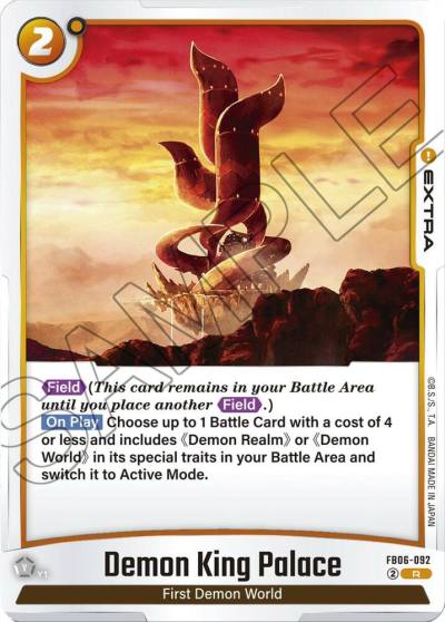 Demon King Palace FB06-092 Rivals Clash Fusion World card