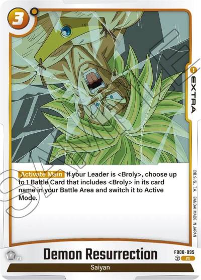 Demon Resurrection FB08-095 Saiyan's Pride Fusion World card