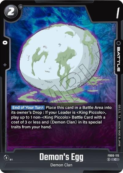 Demons Egg FB06-115 Rivals Clash Fusion World card
