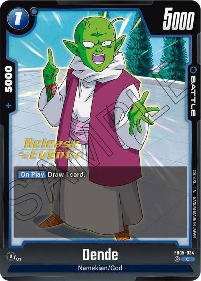 Dende FB05-034 New Adventure Release Event Cards Fusion World card