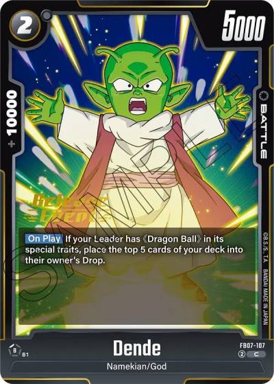 Dende FB07-107 Wish For Shenron Release Event Cards Fusion World card