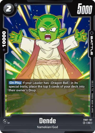 Dende FB07-107 Wish For Shenron Fusion World card