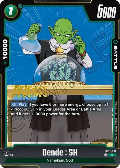 Dende SH FB07-061 Wish For Shenron Release Event Cards Fusion World card