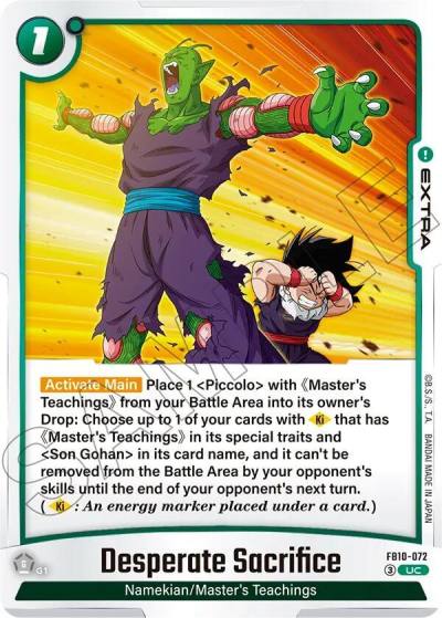 Desperate Sacrifice FB10-072 Cross Force Fusion World card