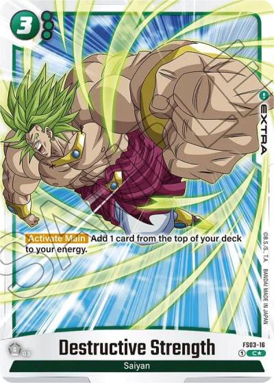 Destructive Strength Bonus Pack Alternate Art FS03-16 Starter Deck 3: Broly Fusion World card