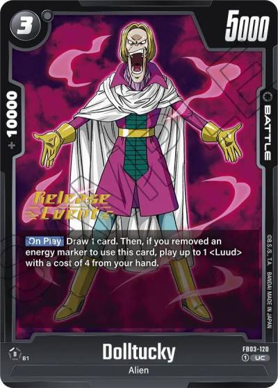 Dolltucky FB03-120 Raging Roar Release Event Cards Fusion World card