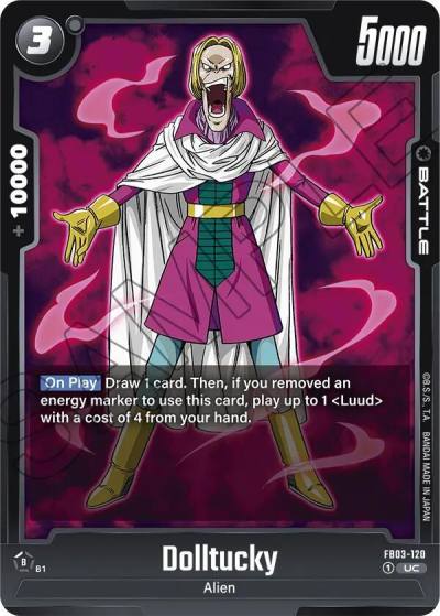 Dolltucky FB03-120 Raging Roar Fusion World card