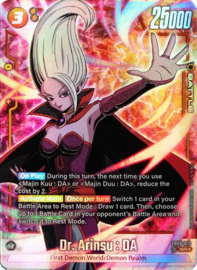 Dr Arinsu DA Alternate Art FB06-072 Rivals Clash Fusion World card