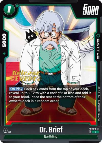 Dr Brief FB05-061 New Adventure Release Event Cards Fusion World card