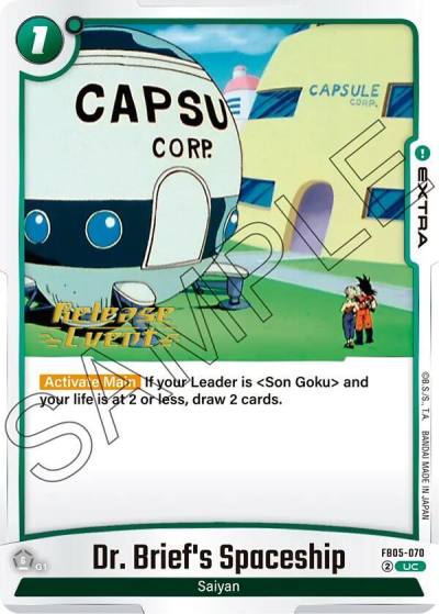 Dr Briefs Spaceship FB05-070 New Adventure Release Event Cards Fusion World card