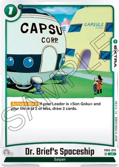Dr Briefs Spaceship FB05-070 New Adventure Fusion World card